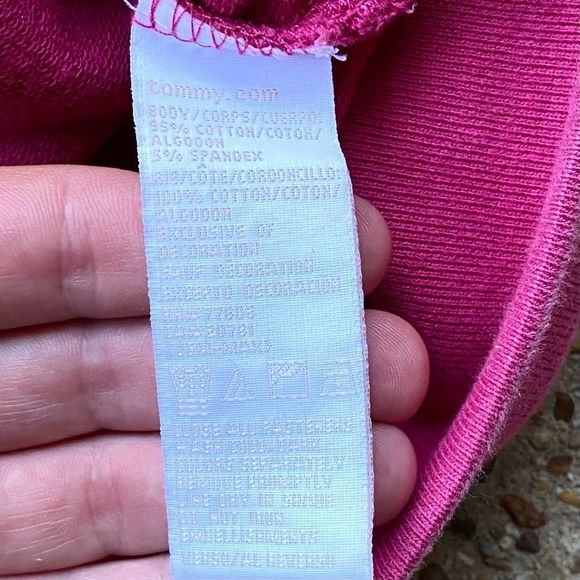 Tommy Hilfiger Spellout Pink full Zip Sweatshirt Size S - Picture 10 of 11